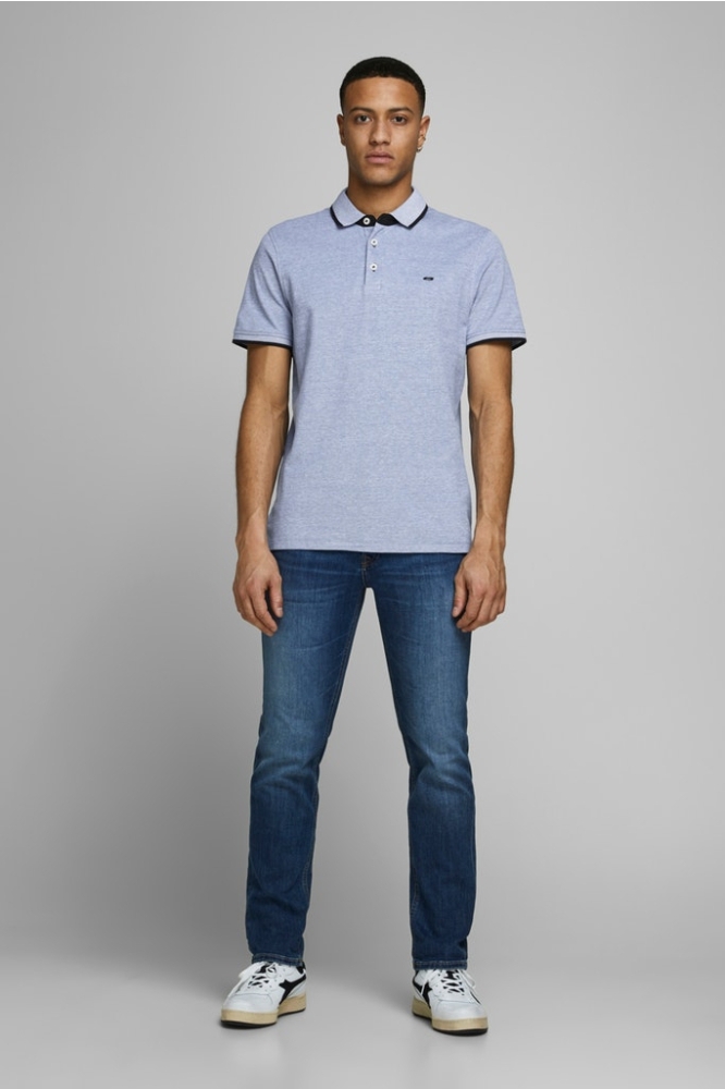 JJEPAULOS POLO SS NOOS 12136668 Bright Cobalt/SLIM FIT